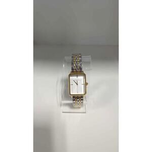 Alfred Sung two-tone rectangular watch